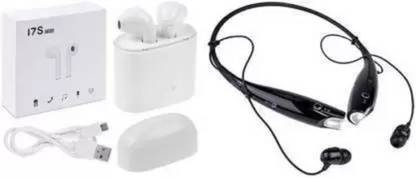 SHINING MOUNTAIN Combo HBS-730, i7 tws combo Bluetooth Headset Bluetooth