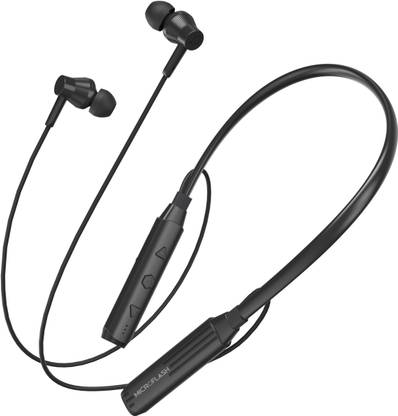 Microflash Bluetooth Neckband Q32 50Hrs Battery, Deep Bass, Mic, AI ENC, Low Latency Bluetooth