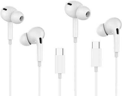 X88 Pro Superior Sound Type C Earphones Pack of 2 Wired