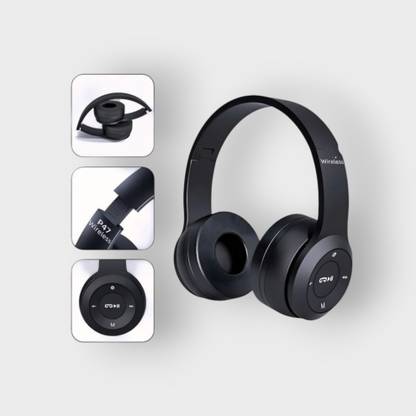 TWS Immersive Bluetooth Headphones with Mic for Rich Sound & Communication._HF Bluetooth & Wired