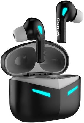 WINGS Phantom 430 with App Support, 40ms Low Latency , ENC, Upto 50hr Playtime Bluetooth Gaming