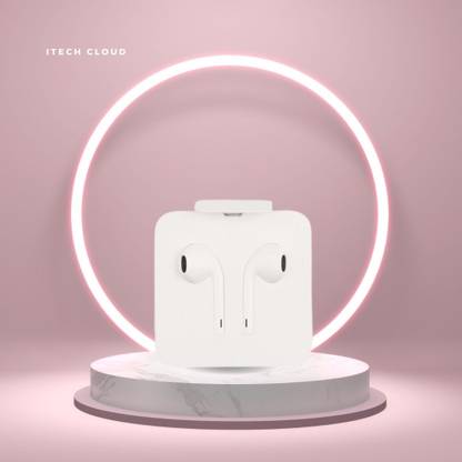 ITECH CLOUD Wired Lightning Earphone Comfortable design With In Line MIc Wired