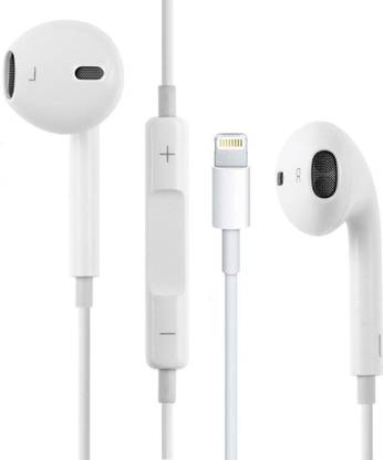 Vntex Invisible Earphone Microphone Lightning Hands Free Headset With Mic For iPhone Wired Gaming