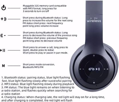 AIZINA Trending Audio Headphones with Mic for Entertainment & Communication._UT Bluetooth & Wired