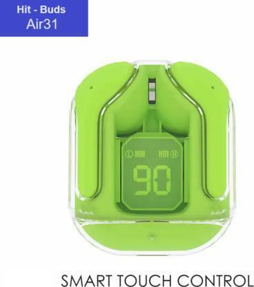 TRYFLY Ultra pods in-Ear Earbuds, Bluetooth Headphones Noise Canceling Translucent Bluetooth