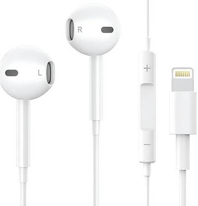 Vntex wired Earphones with Lightning Connector Earphones For All IOS Devices Wired