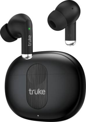 truke Buds A1 with 30dB ANC, Quad Mic ENC, 48H Playtime, 4 EQ Modes, 50ms Low Latency Bluetooth Headset  (Black, True Wireless)