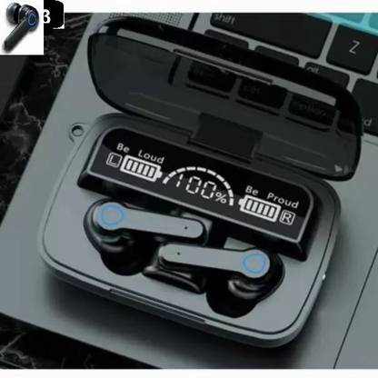 Kabeer enterprises M19 Earbuds Wireless Bluetooth Headset , 48Hrs Playtime 2000 mAh PowerBank K461 Bluetooth