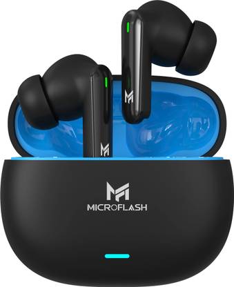 Microflash Air Buds Pro E35 50Hrs Battery Life, High Bass, MIC, AI ENC, Touch, Low Latency Bluetooth