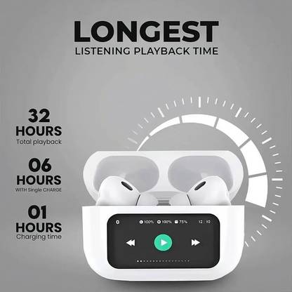 Wizmart A9 Pro Airpods With Display Bluetooth