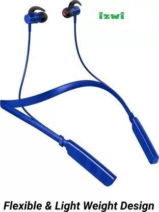 IZWI iz-34 Pro+Made in India with upto 24Hrs Playback & ASAP Charge (blue In the Ear) Bluetooth