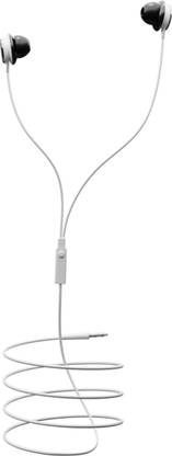 IAIR in-Ear Wired Earphone with Mic,Dynamic style, Soft Silivon Ear Tips- White Wired