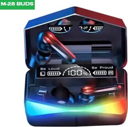 Bymaya V2343_M28 MAX 6HRS PLAYBACK HEADSET BLACK (PACK OF 1) Bluetooth Gaming