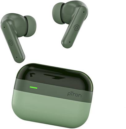PTron BudSENS 1 ANC 28dB, 60Hrs Playback,Quad Mic ENC Calls Bluetooth