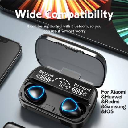 YAROH 15_M10 Wireless Noise-Cancelling Earbuds: Bluetooth, AI Touch, 280H Playtime Bluetooth