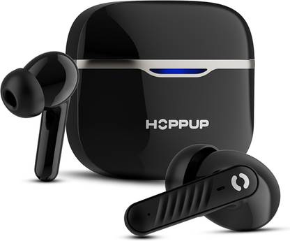 HOPPUP AirDoze Q505 Earbuds with Quad Mic ENC, 50H Playtime, Bluetooth v5.3 & Rage Mode Bluetooth