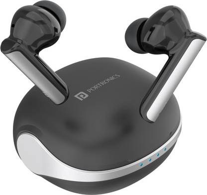 Portronics Harmonics Twins 27 ANC + ENC Noise Cancelling Smart TWS Earbuds Bluetooth