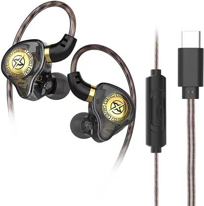 MARS Type C Wired Earphone with Mic Deep Bass Sound Mobile Headset & Noise Isolation Wired