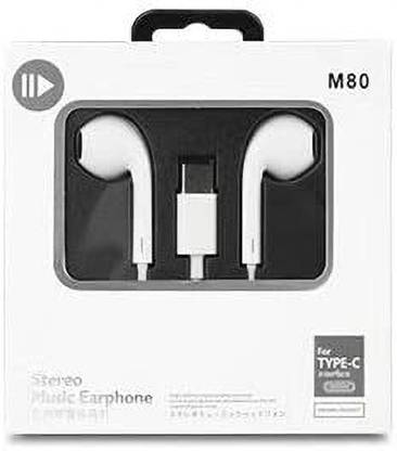 GLICXOY M80 Type C Stereo Music Earphone Wired