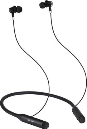 Baani Audio BN206 PRO in Ear 5.3 Bluetooth Neckband with Mic AI Voice Asistance,Stereo Bass Bluetooth