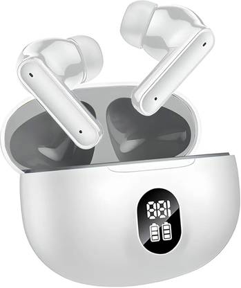 Qvee 60 HRS Playback, UltraPods Bluetooth Wireless Earphones Mic High Bass-5 Bluetooth