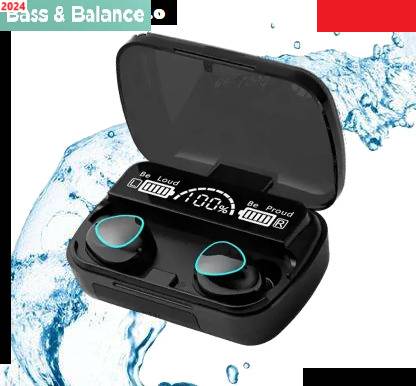 Nilesawar A710 M10(Wireless Earbuds)1200mAh Battery True Wireless Earphones Bluetooth -1 Bluetooth