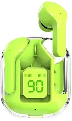 SMART SPHERE Air 31 Wireless Earbuds with LED Digital Display and Transparent Case Bluetooth