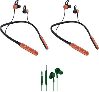 LEVELPLUS Bluetooth Music N4 With Akg Neckband Combo 45 Hours Playtime Bluetooth