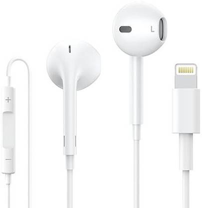 Vntex Premium Lightning in ear Earbuds, Built-in Mic & Vol Control For All IOS Device Wired