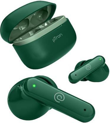 PTron Basspods Sync with 40hrs Playback, AI ENC 4 Mic HD Calls,Deep Bass,In-ear Sensor Bluetooth