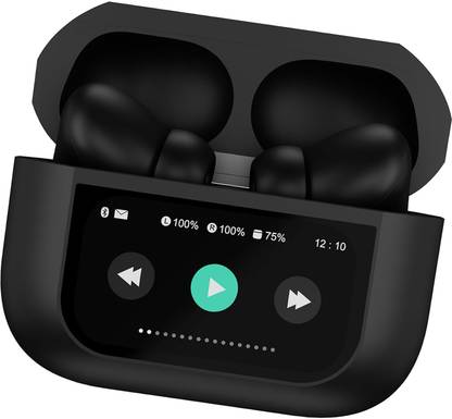 Ozlre LCD True Wireless Cancelling Earbuds, 6-Mic, Smart LCD Display Bluetooth Gaming