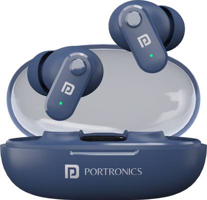 Portronics Twins S16 in Ear Earbuds With Mic,24H Playtime,GameMode,Clear Calls Bluetooth
