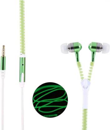 VOLTegIC XX-35 Metal Zip Earphones Glow in Dark Wired Earphones Wired Gaming