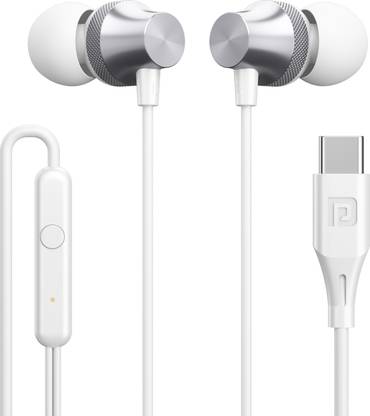 Portronics Type C Earphone with mic, Wired Gaming