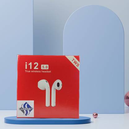 LUTENET Original Quality ( i12 ) 5.0 BT True Wireless Headset for new Generation Earbuds Bluetooth