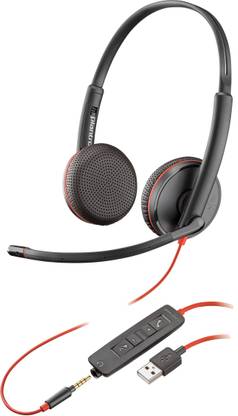 poly by Plantronics - Blackwire 3225 USB-A Wired Headset - Dual-Ear Wired