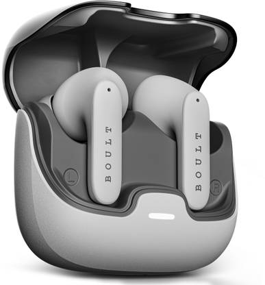 Boult Audio Z40 with Zen ENC Mic, 60H Battery Life, Low Latency Gaming, Made In India, 5.3 Bluetooth Headset  (White, In the Ear) at Rs. 999