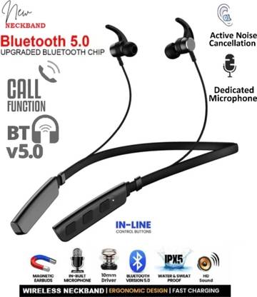 QPG STORE Rokerz 235 Pro Wireless Bluetooth Neckband(0.1016 Bluetooth