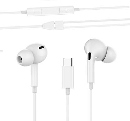 Muvit Type C Wired Earphone-Deep Bass Hd Sound Original Earphone Wired