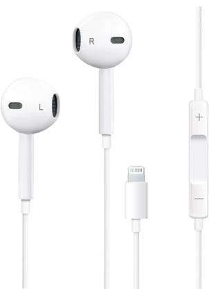 MARS New Iphone Wired Earbuds With Lighting plug Headphones Wired Headset Bluetooth & Wired
