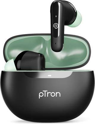 PTron Bassbuds Vibe w/ 34 Hrs Playback,Clear Calls,13mm Dynamic Drivers,Bluetooth V5.3 Bluetooth