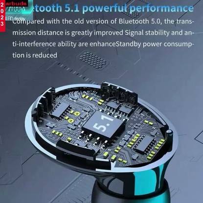 Bashaam AR653 M10_ ULTRA Earbuds Upto 48 HoursBluetooth 5.218 Earbuds (PACK OF 1) Bluetooth