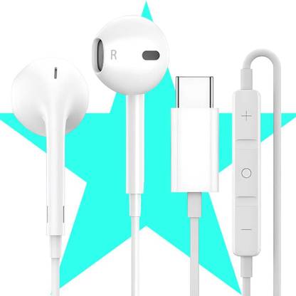 Bxeno Type C Handsfree with Mic for POCO F1/X3 Pro/F4 GT 5G/M2 Pro/C40/M3 Pro/M3[27] Wired