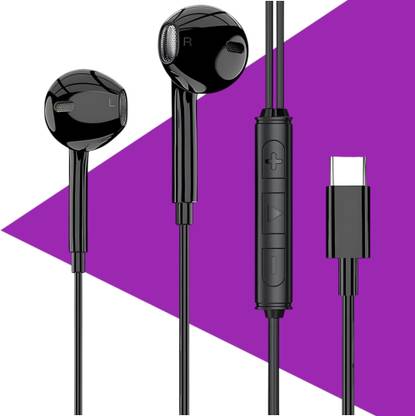 Yildiz BassHeads 100 Wired Earphones with Mic Samsung Galaxy Z Flip-Fold 3/4/5/6[10S] Wired