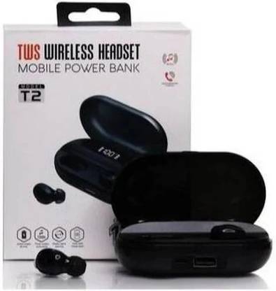 Clairbell T2_VP_50Earbuds 5.0 Wireless earphone CVC8.0 noise cancelling with power bank Bluetooth without Mic