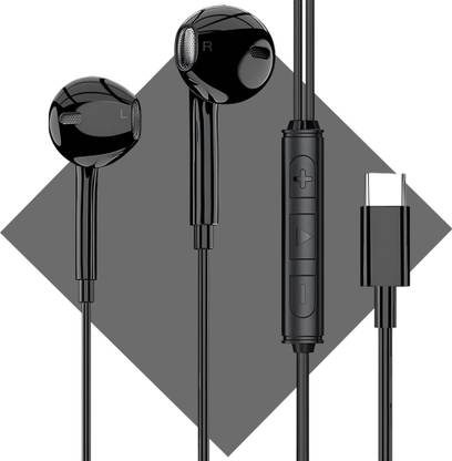 Bxeno Type C Wired Earphones with Mic For Sam_sung Galaxy Z Flip - Fold 3/4/5/6[9S] Wired