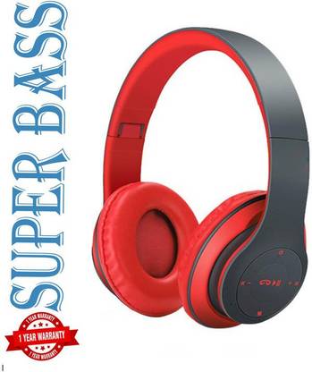 Worricow Buy Now P47 Wireless Headphones with Volume Control, HD Sound, Mic,SD Card Slot Bluetooth