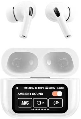 Zusix Touch Fusion 100 Screen TWS Earbuds ANC+ENC, On-Case Display Bluetooth