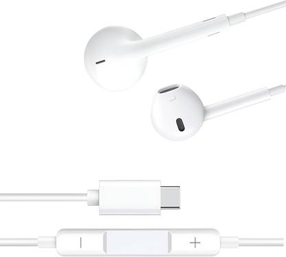 X88 Pro Wired Earphone Powerful Audio, Built-in Microphone for iPhone 15 Pro Wired