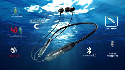 MR.NOBODY N50 48 Hours Playtime Fast Charging Wireless,Bluetooth Neckband MN91 Bluetooth